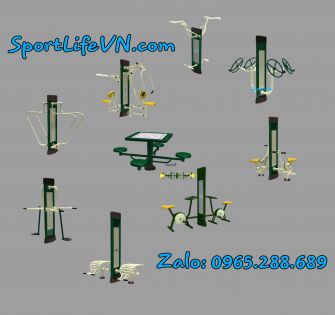 SportLife Thiết kế sân tập 9 thiết bị thể thao ngoài trời