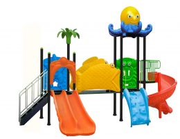 Cầu trượt liên hoàn đại dương mẫu 8 - đồ chơi ngoài trời cho trẻ em