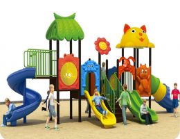 Cầu trượt liên hoàn cổ tích ngoài trời  - đồ chơi ngoài trời cho trẻ em