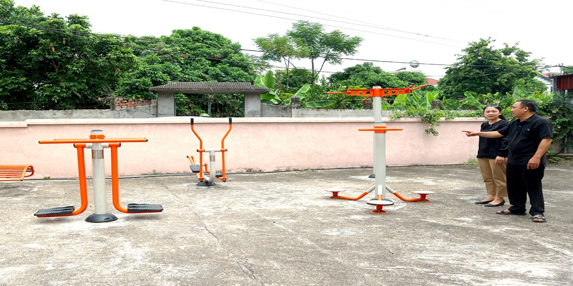 Sân thể thao khu 24 xã Vạn Xuân, huyện Tam Nông, Phú Thọ phục vụ nhu cầu tập luyện dưỡng sinh của nhân dân