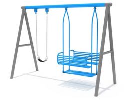 XÍch đu ghế kép cho trẻ mâm non - xích đu ngoài trời cho trẻ em